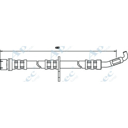 Zdjęcie Przewód hamulcowy elastyczny APEC braking HOS3412