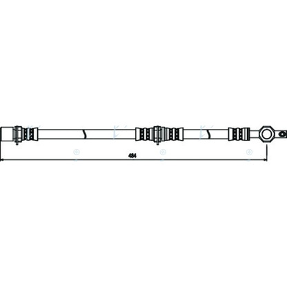 Zdjęcie Przewód hamulcowy elastyczny APEC braking HOS3421