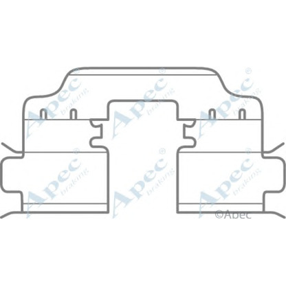 Foto Zubehörsatz, Scheibenbremsbelag APEC braking KIT1068