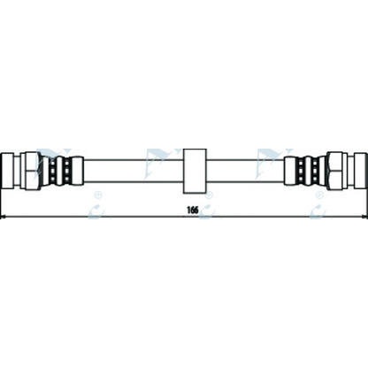 Zdjęcie Przewód hamulcowy elastyczny APEC braking HOS3449