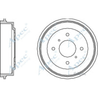 Photo Brake Drum APEC braking DRM9164