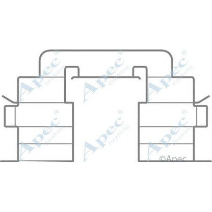 Foto Kit de accesorios, pastillas de frenos APEC braking KIT1071