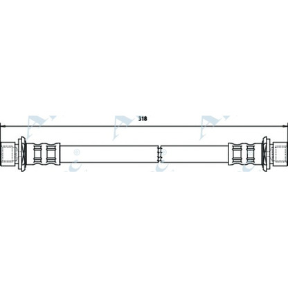 Zdjęcie Przewód hamulcowy elastyczny APEC braking HOS3467