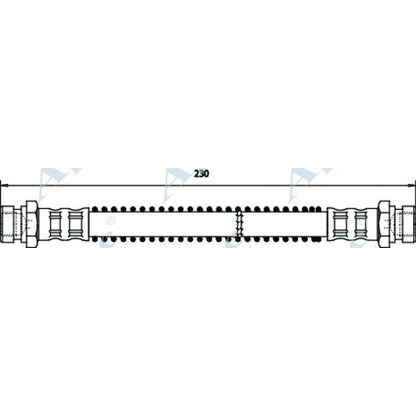 Фото Тормозной шланг APEC braking HOS3470