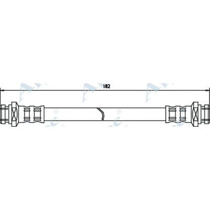 Zdjęcie Przewód hamulcowy elastyczny APEC braking HOS3472