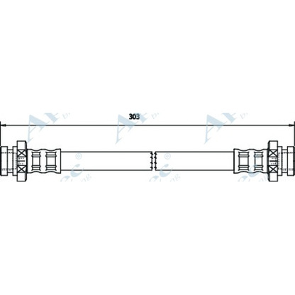 Zdjęcie Przewód hamulcowy elastyczny APEC braking HOS3474