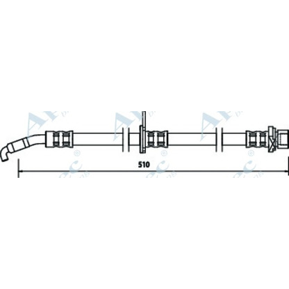 Zdjęcie Przewód hamulcowy elastyczny APEC braking HOS3502