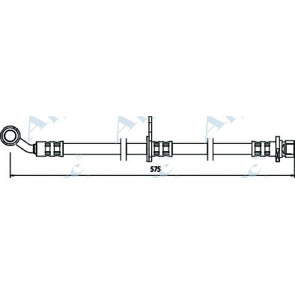 Foto Tubo flexible de frenos APEC braking HOS3503