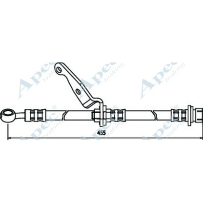 Фото Тормозной шланг APEC braking HOS3515