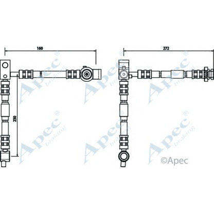 Photo Brake Hose APEC braking HOS3519