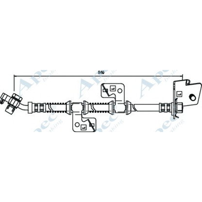 Zdjęcie Przewód hamulcowy elastyczny APEC braking HOS3542