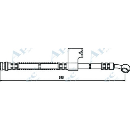 Фото Тормозной шланг APEC braking HOS3564