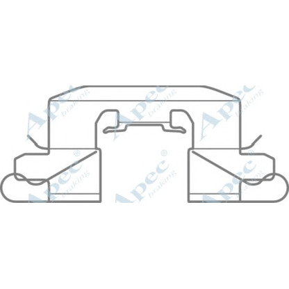 Foto Kit de accesorios, pastillas de frenos APEC braking KIT1080