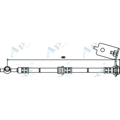 Foto Tubo flexible de frenos APEC braking HOS3571