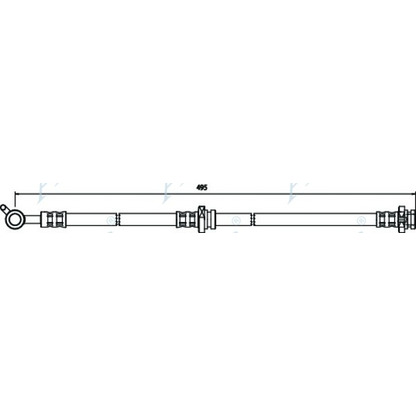 Фото Тормозной шланг APEC braking HOS3578