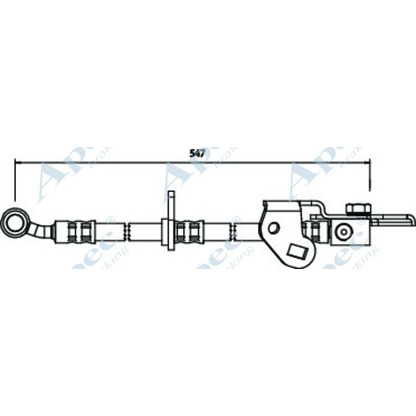 Фото Тормозной шланг APEC braking HOS3595