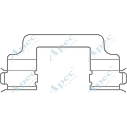 Foto Zubehörsatz, Scheibenbremsbelag APEC braking KIT1083