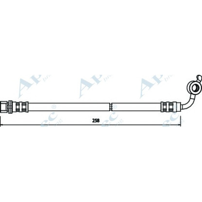 Zdjęcie Przewód hamulcowy elastyczny APEC braking HOS3604