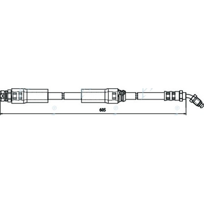 Foto Tubo flexible de frenos APEC braking HOS3607