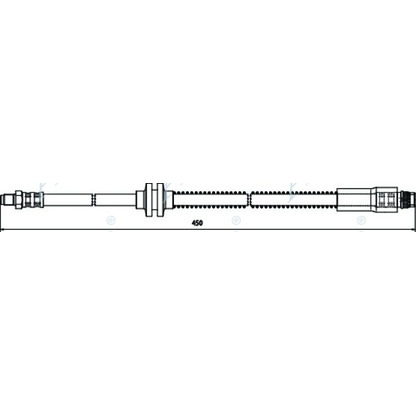 Foto Tubo flexible de frenos APEC braking HOS3613