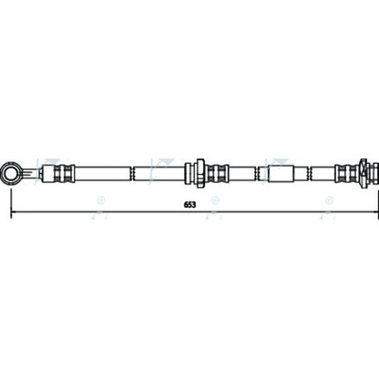 Foto Tubo flexible de frenos APEC braking HOS3622