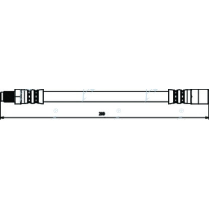 Zdjęcie Przewód hamulcowy elastyczny APEC braking HOS3628