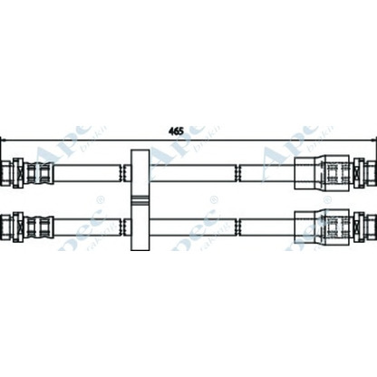 Zdjęcie Przewód hamulcowy elastyczny APEC braking HOS3699