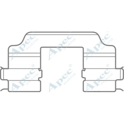 Foto Kit accessori, Pastiglia freno APEC braking KIT1092