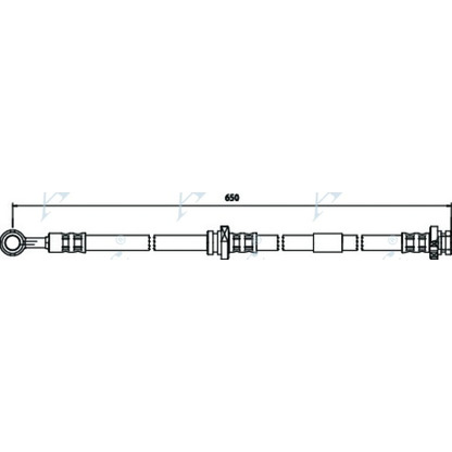 Foto Tubo flexible de frenos APEC braking HOS3714