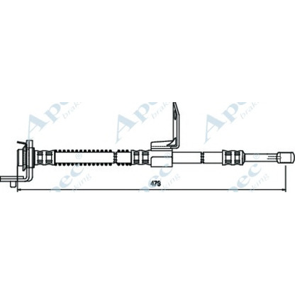 Photo Flexible de frein APEC braking HOS3730