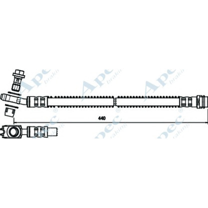 Zdjęcie Przewód hamulcowy elastyczny APEC braking HOS3743