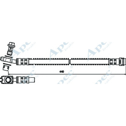 Фото Тормозной шланг APEC braking HOS3743