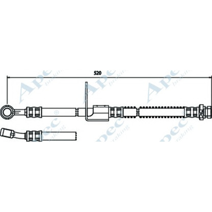 Photo Brake Hose APEC braking HOS3750