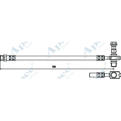 Zdjęcie Przewód hamulcowy elastyczny APEC braking HOS3760