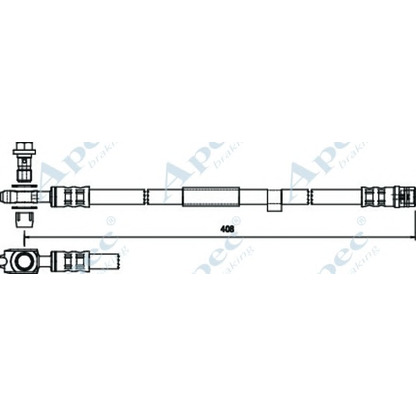 Фото Тормозной шланг APEC braking HOS3762