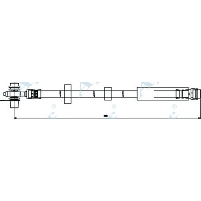 Foto Tubo flexible de frenos APEC braking HOS3811