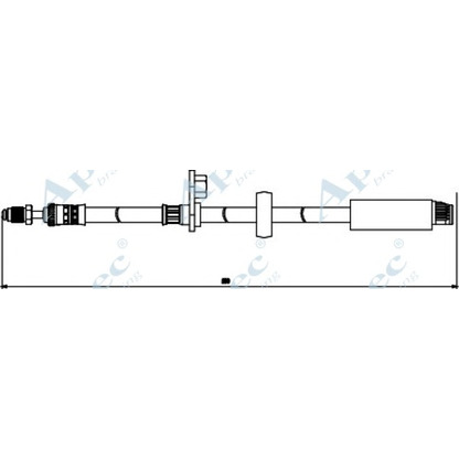 Фото Тормозной шланг APEC braking HOS3831