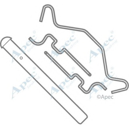 Foto Zubehörsatz, Scheibenbremsbelag APEC braking KIT1101