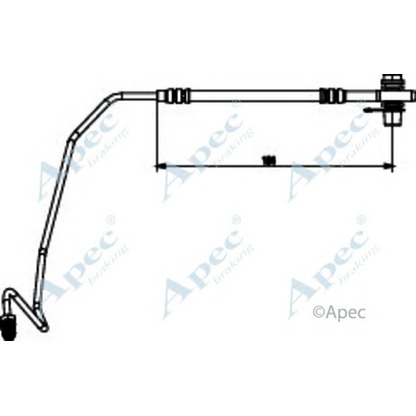 Zdjęcie Przewód hamulcowy elastyczny APEC braking HOS3872