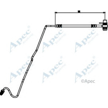 Foto Tubo flexible de frenos APEC braking HOS3875