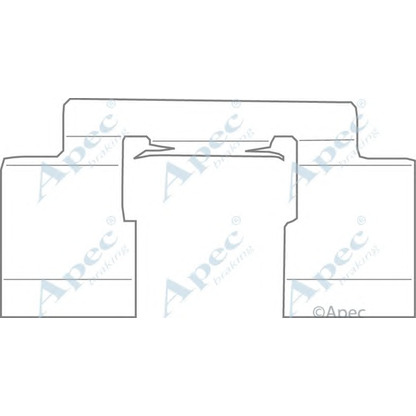 Foto Kit de accesorios, pastillas de frenos APEC braking KIT1107