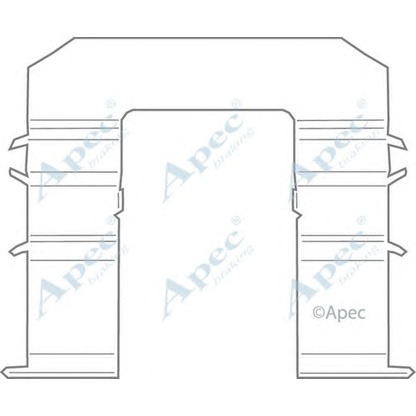 Zdjęcie Zestaw akcesoriów, klocki hamulcowe APEC braking KIT1114