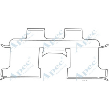 Foto Zubehörsatz, Scheibenbremsbelag APEC braking KIT1124