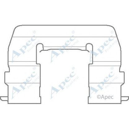 Zdjęcie Zestaw akcesoriów, klocki hamulcowe APEC braking KIT1133