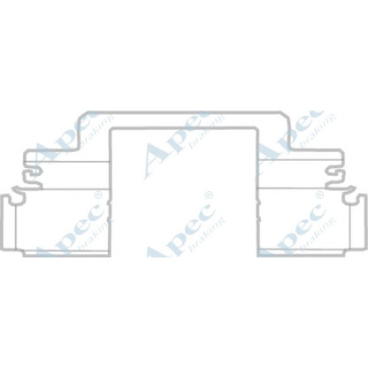 Фото Комплектующие, колодки дискового тормоза APEC braking KIT1156