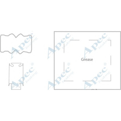 Foto Zubehörsatz, Scheibenbremsbelag APEC braking KIT1165