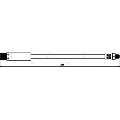 Zdjęcie Przewód hamulcowy elastyczny APEC braking HOS3032