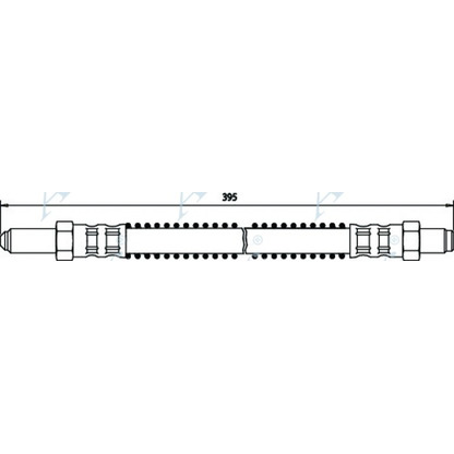Zdjęcie Przewód hamulcowy elastyczny APEC braking HOS3100