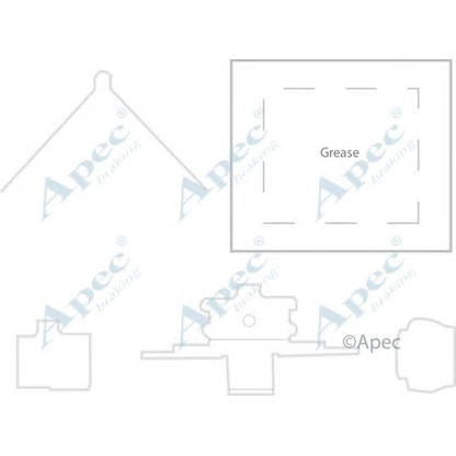 Foto Zubehörsatz, Scheibenbremsbelag APEC braking KIT1176