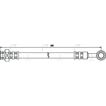 Foto Tubo flexible de frenos APEC braking HOS3172